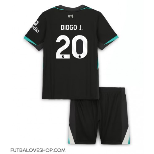 Dres Liverpool Diogo Jota #20 Preč pre deti 2024-25 Krátky Rukáv (+ trenírky)